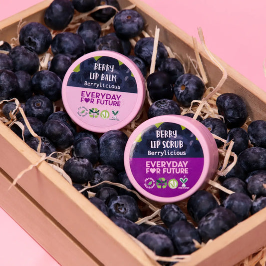 Everyday for Future | Kit Lábios com Extrato de Mirtilo - Esfoliante e bálsamo labial Meraki Aveiro