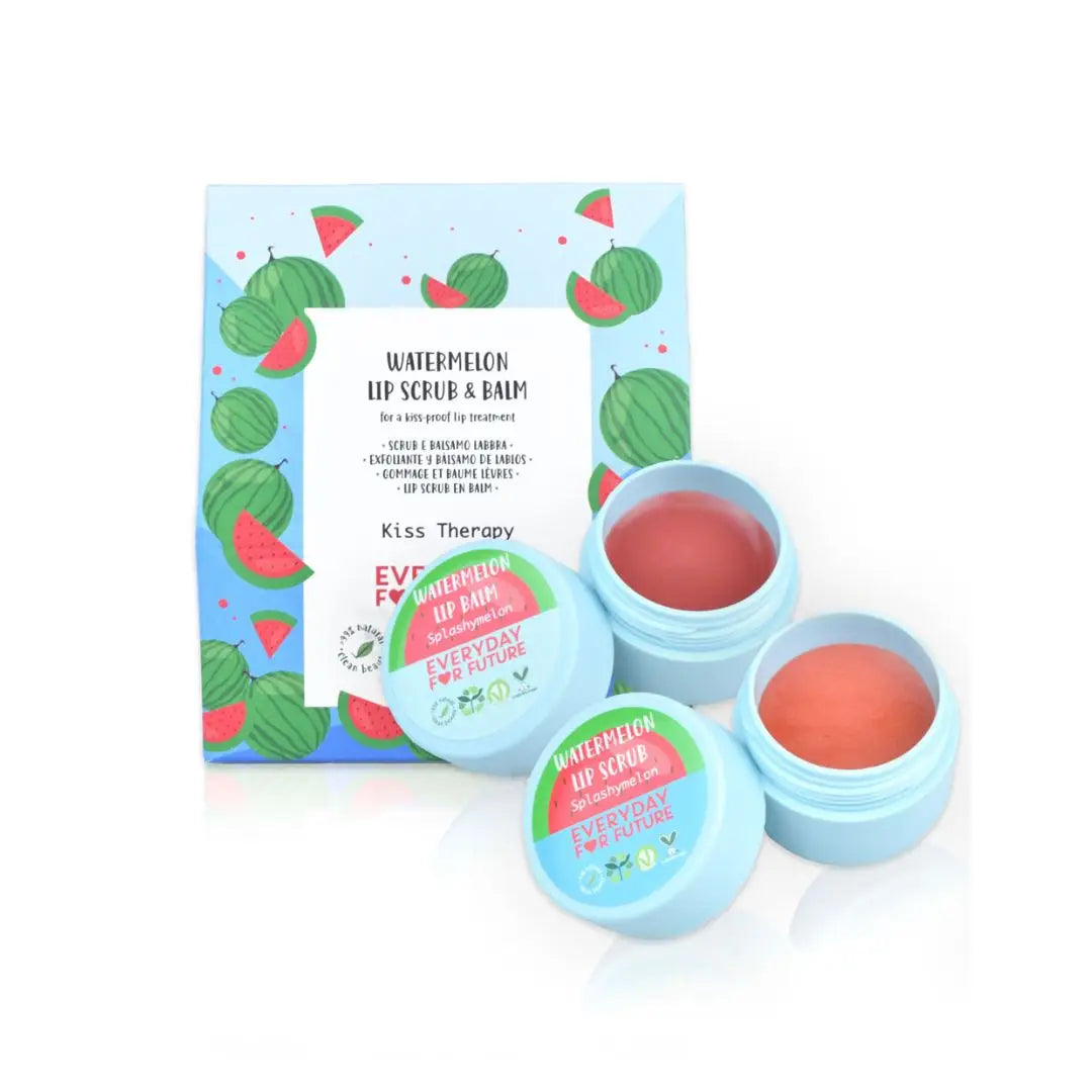 Everyday for Future | Kit Lábios com Extrato de Melancia - Esfoliante e bálsamo labial Meraki Aveiro