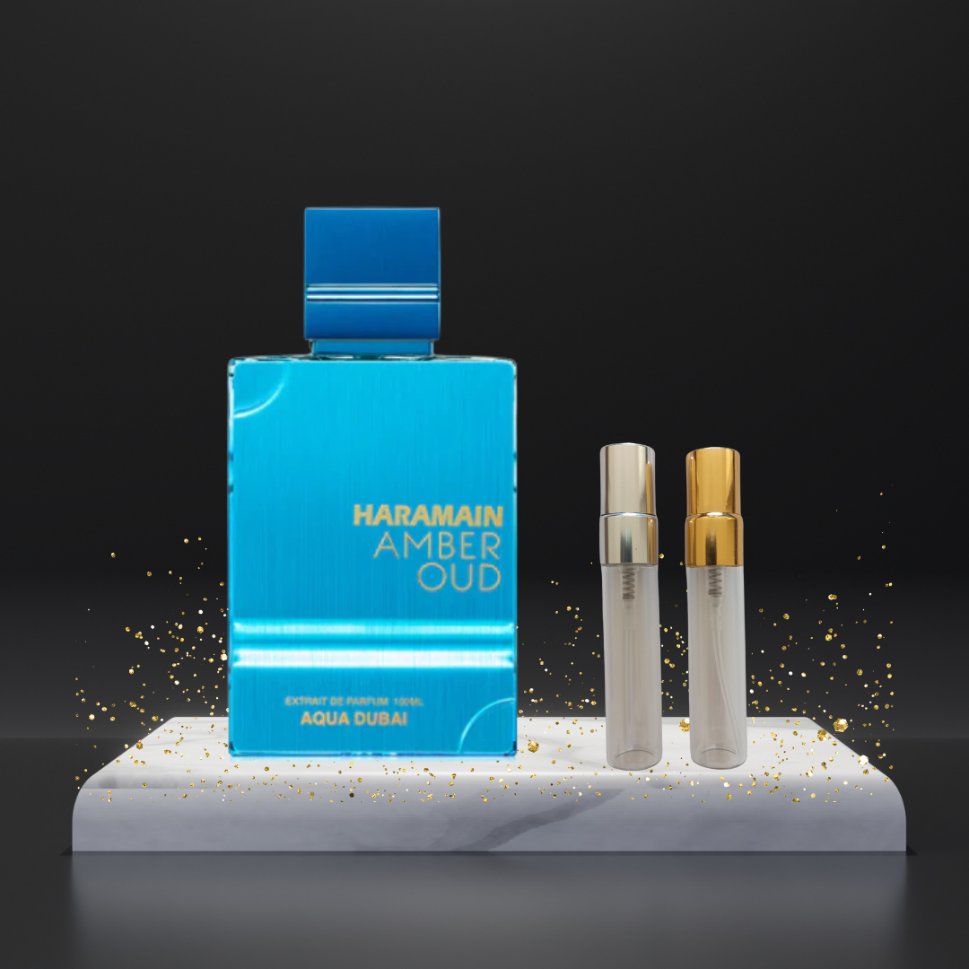 Decant | Amber Oud Aqua Dubai | Al Haramain Meraki Aveiro