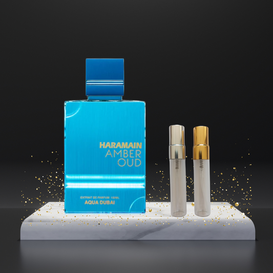 Decant | Amber Oud Aqua Dubai | Al Haramain Meraki Aveiro